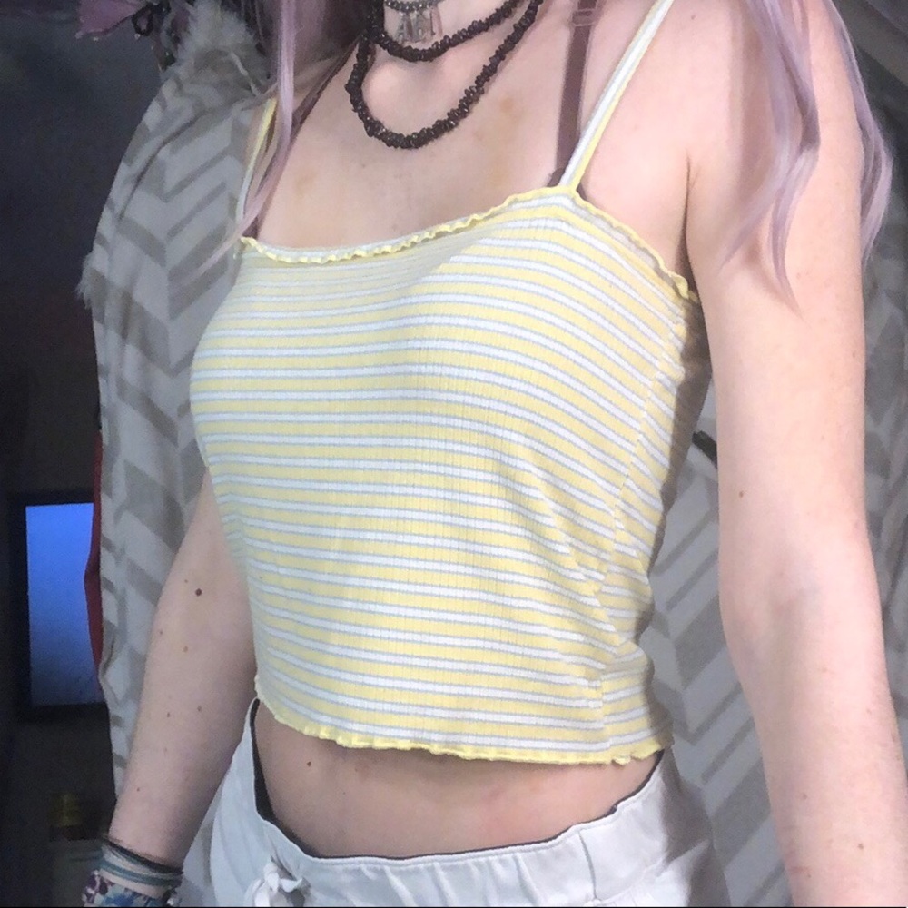 Yellow Pacsun Crop Top